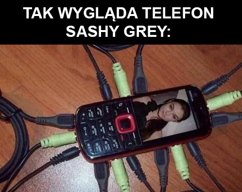 Tak oto wyglada telefon Sashy Grey – LOLS.PL